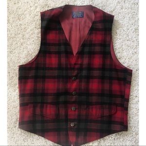 Vintage Virgin Wool Plaid PENDLETON Vest